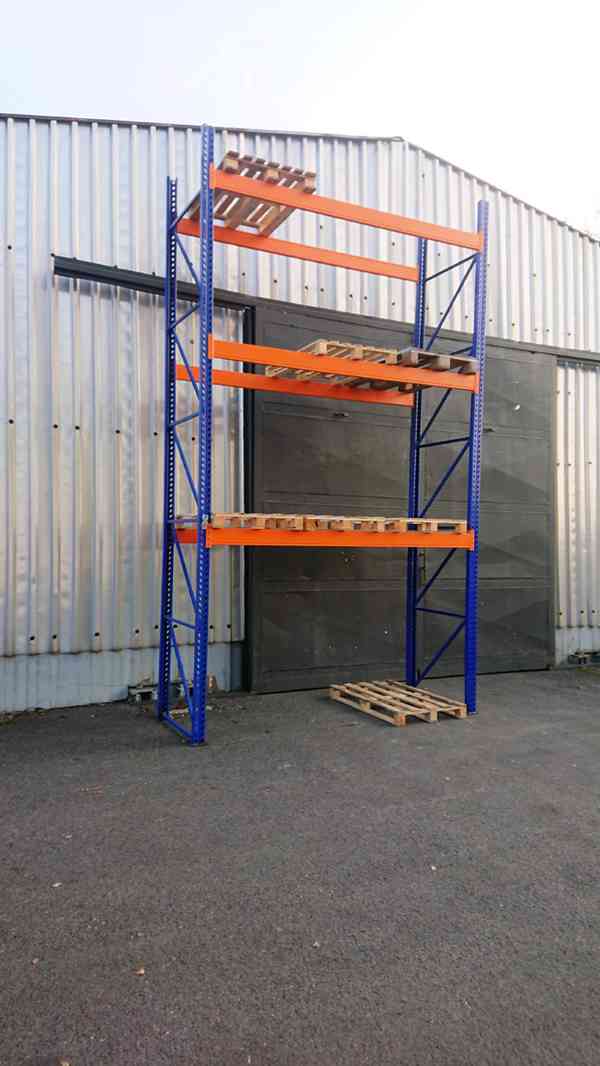 Paletové Regály Bazar, Vysoká nosnost, cena za 60 pal. míst - foto 5