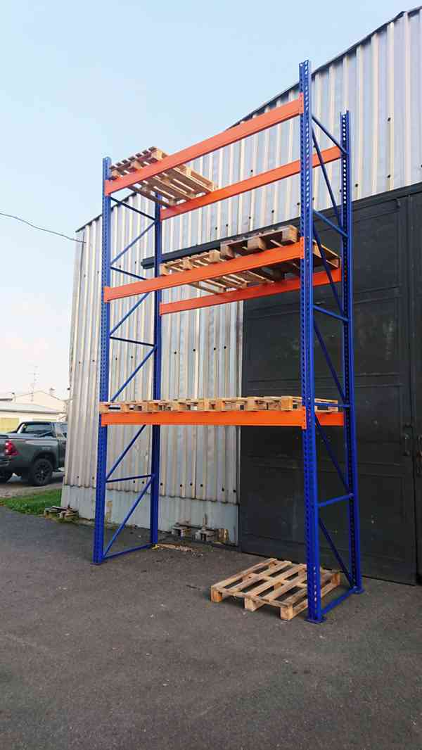 Paletové Regály Bazar, Vysoká nosnost, cena za 60 pal. míst - foto 2