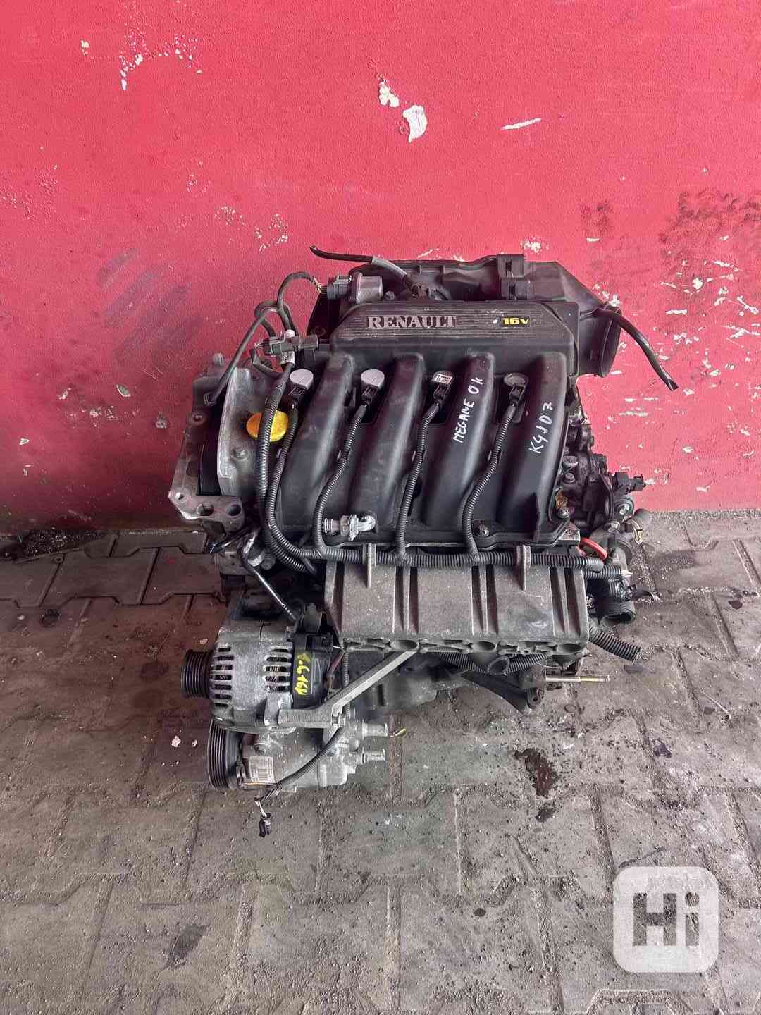 Motor 1,4 16V K4J D740 72KW Renault Megane komplet - foto 1