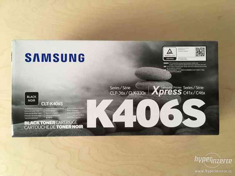 Prodám 2 originální tonery Samsung CLT-K406S. - foto 1