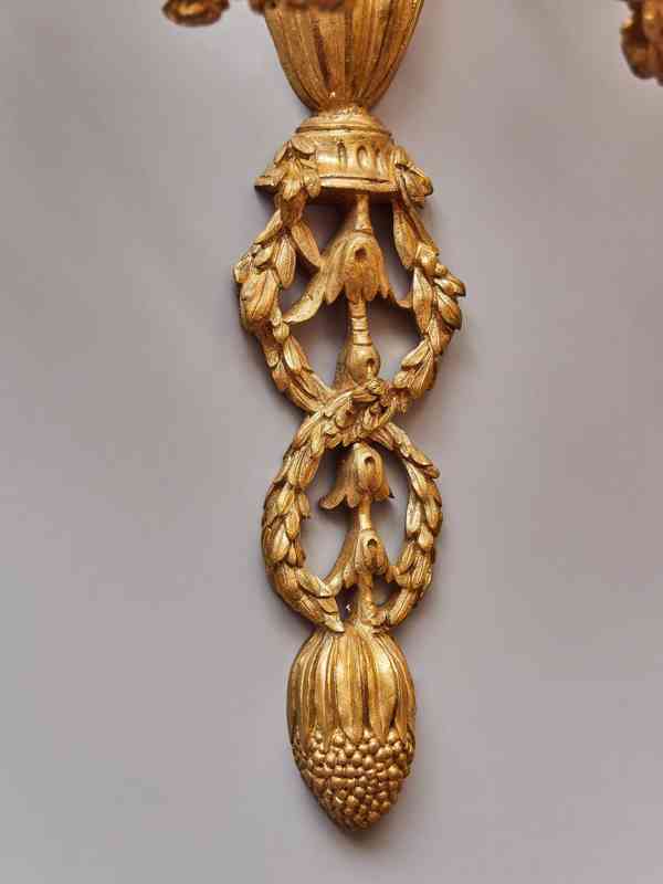 Luxusní nástěnné lampy neoklasicistní – zlacený bronz - foto 7