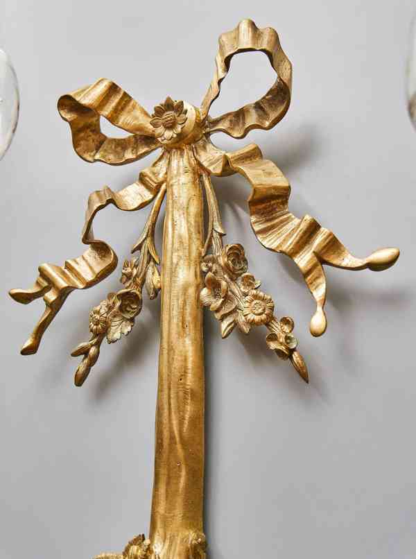 Luxusní nástěnné lampy neoklasicistní – zlacený bronz - foto 14