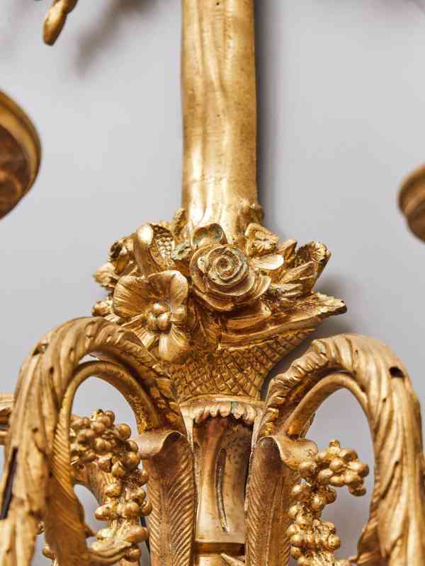 Luxusní nástěnné lampy neoklasicistní – zlacený bronz - foto 12