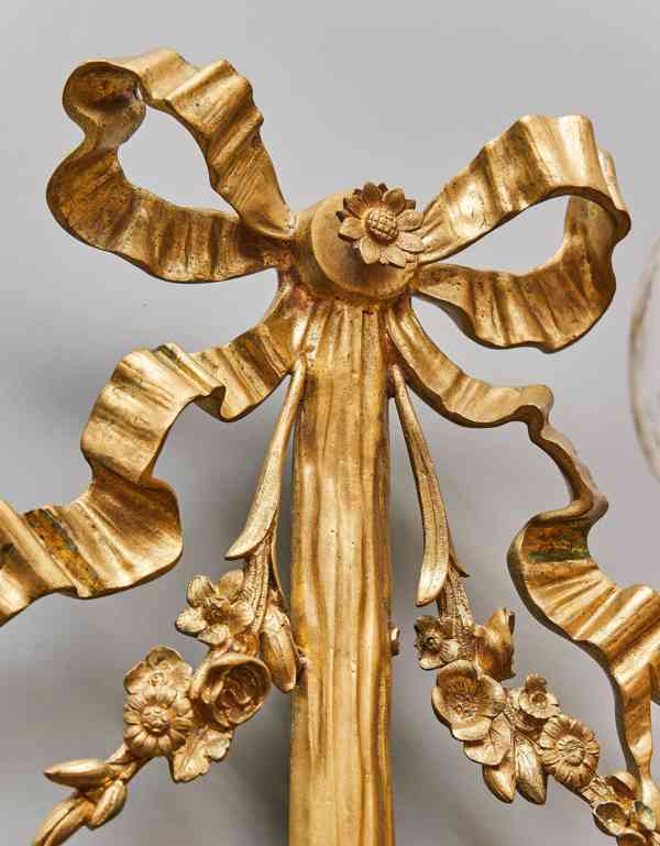 Luxusní nástěnné lampy neoklasicistní – zlacený bronz - foto 3