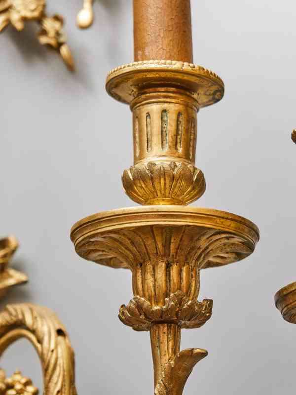 Luxusní nástěnné lampy neoklasicistní – zlacený bronz - foto 13