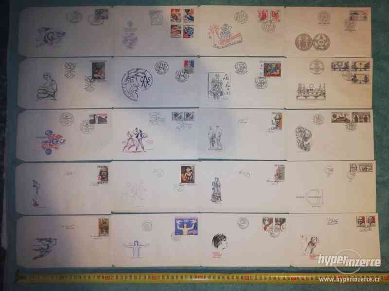 Obálky se známkami, s obrázky a razítky - 200 ks - foto 10