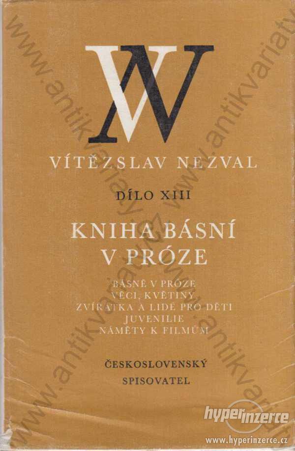 Kniha básní v próze Vítězslav Nezval 1985 - foto 1