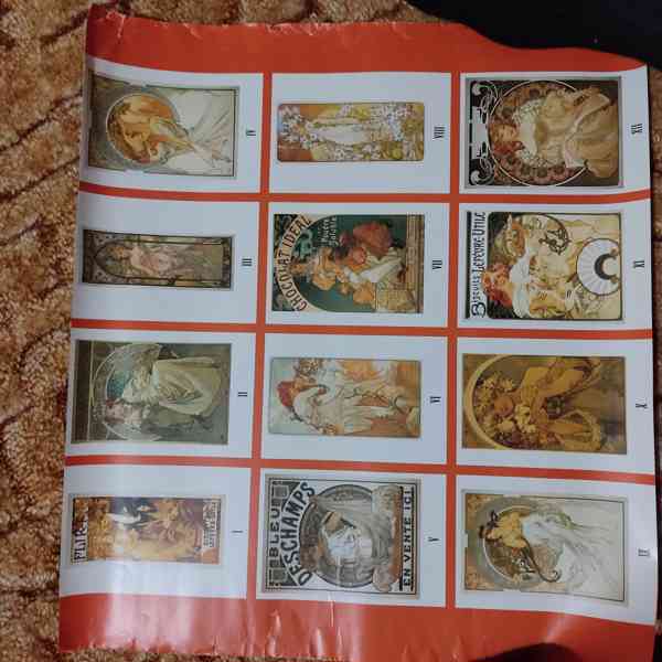 Plakáty kalendář Alfons Mucha  - foto 1