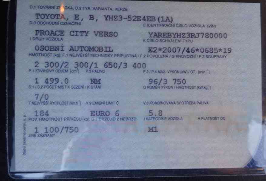 Toyota Proace City 1.5D Long r.v.2025 AUTOMAT 7 Míst ČR  - foto 23