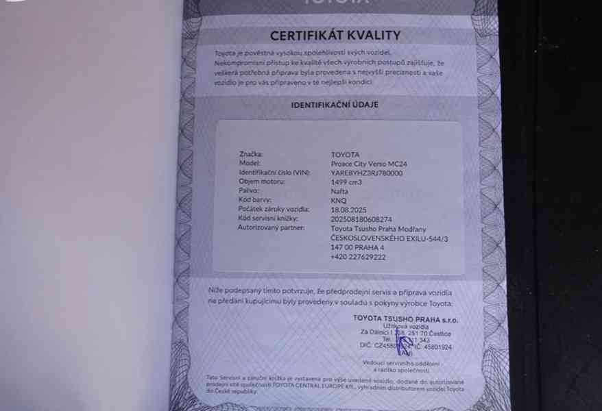 Toyota Proace City 1.5D Long r.v.2025 AUTOMAT 7 Míst ČR  - foto 21