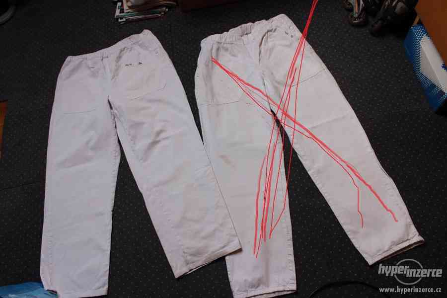 Prodám bílé pracovní kalhoty - foto 1