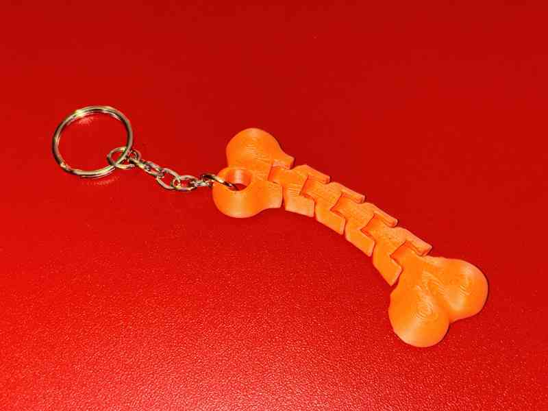 Antistresová klíčenka – pohyblivá kost (malá)