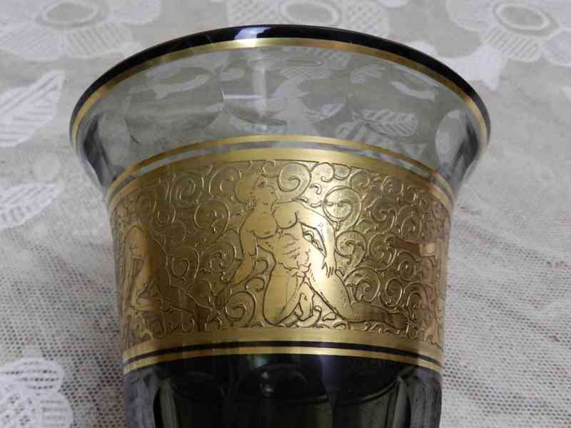 Luxusní kouřová váza s oroplastikou - foto 4