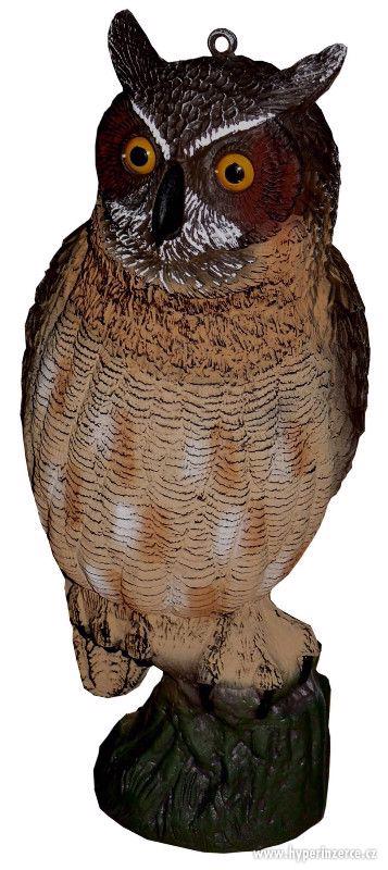 Plašič ptaczva 3D maketa dravce - výr 53 cm - foto 1