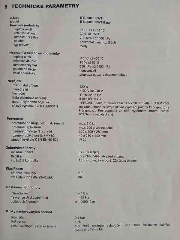 Prodej rázové vlny BTL-6000 SWT EASY TOPLINE - foto 2