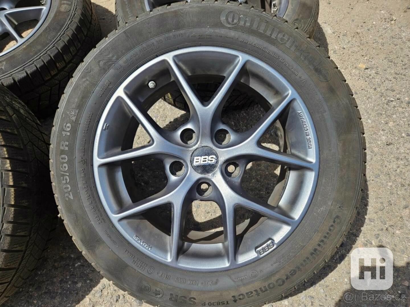 🛞 Zimní ALU kola BBS 5x120 7Jx16 ET36 + pneu Continental 20 - foto 1