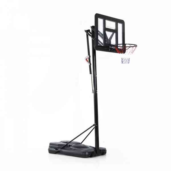 Basketbalový koš se stojanem 230–305 cm | černý - foto 1