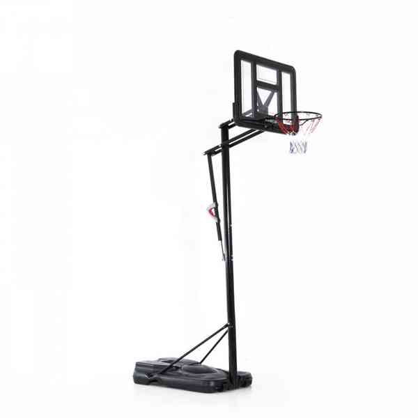 Basketbalový koš se stojanem 230–305 cm | černý - foto 4