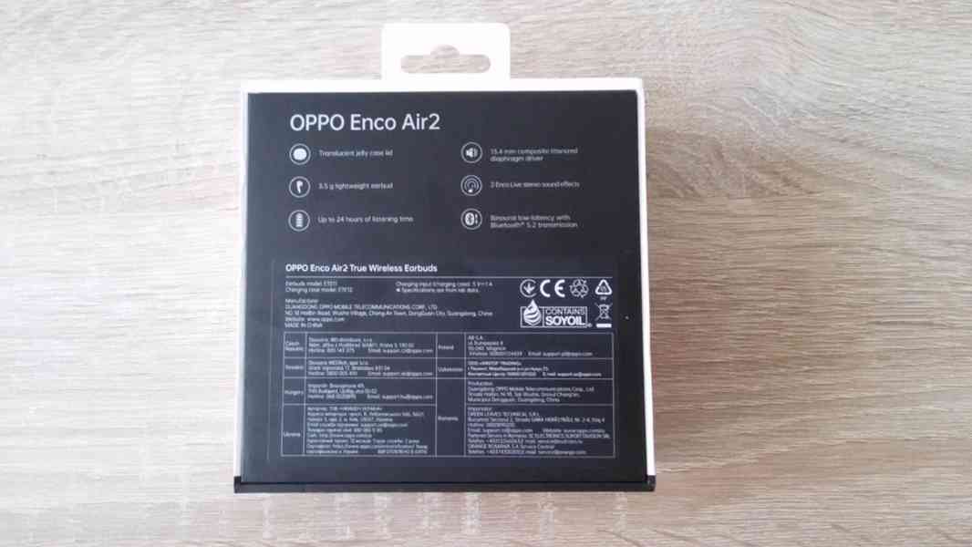 bezdrátová sluchátka Oppo Enco Air2 - zánovní - foto 6