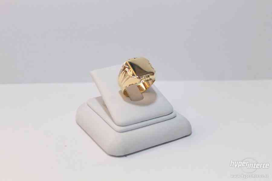 Krasný nový zlatý prsten 6.45 g - foto 1