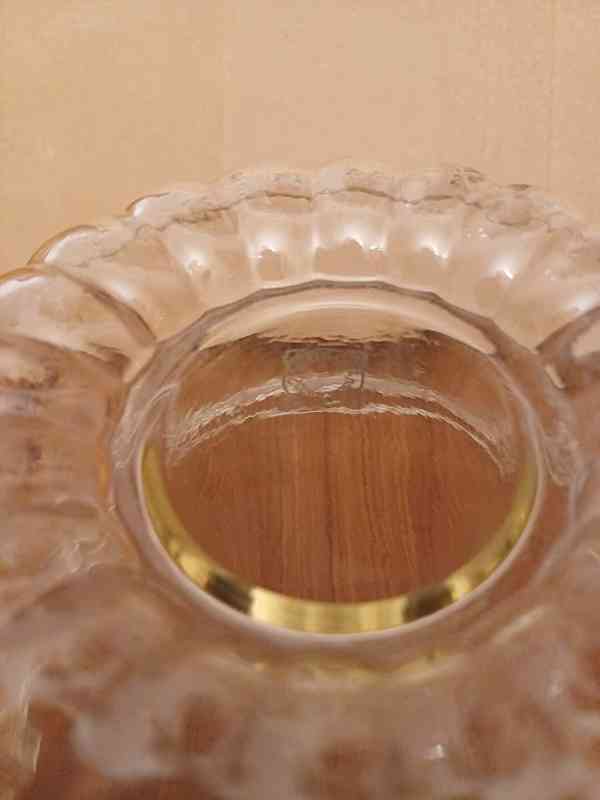 Starožitná skleněná forma na aspik s kovovým víkem JENA glas - foto 2