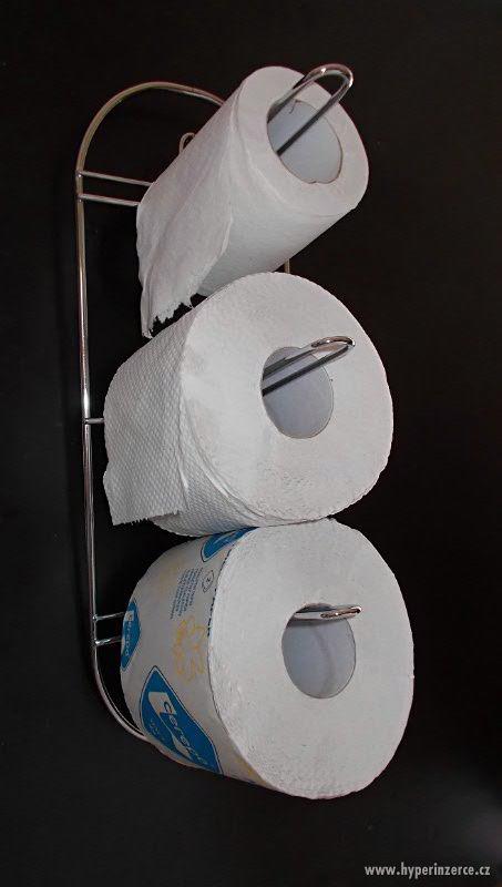 Metal-chrom, držák toaletních papírů, sleva, DOPRAVA ZDARMA - foto 2