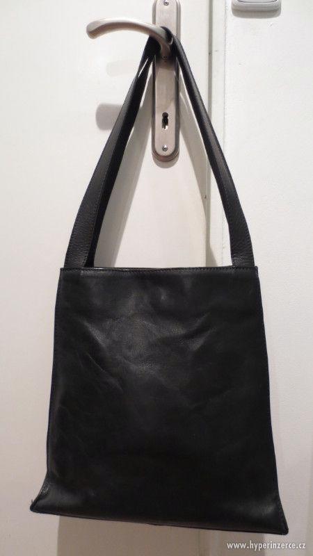Černá kožená kabelka - prodám, - foto 1