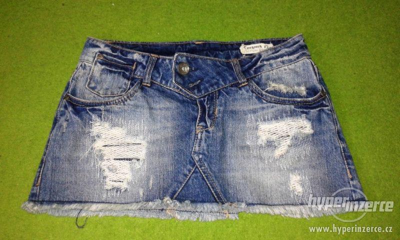Mini sukně jeans - foto 1