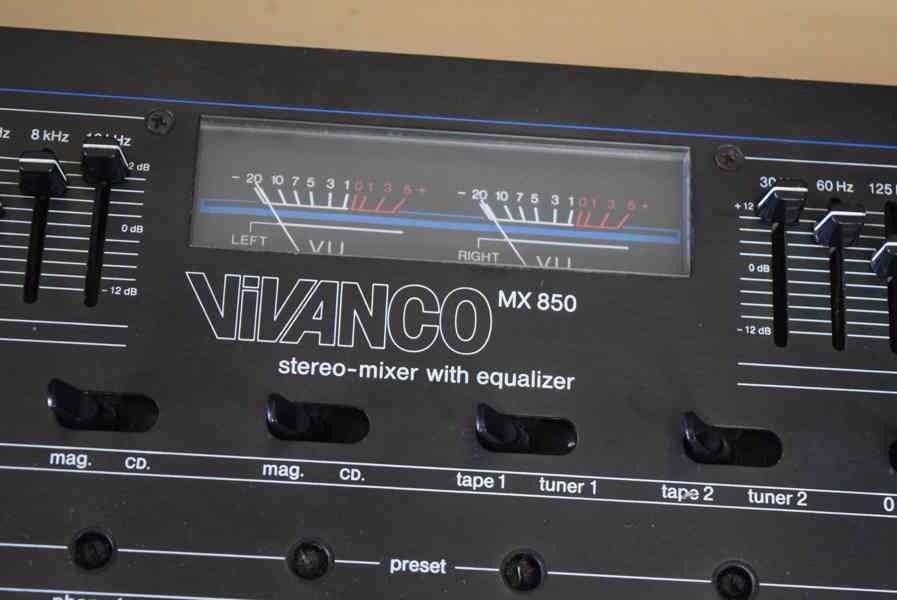 VIVANCO MX850 VINTAGE MIXÁŽNÍ MIX PULT GRAMO VSTUP - foto 3