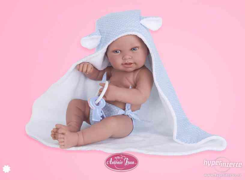 Realistické miminko chlapeček Pipo v ručníku -  Antonio Juan - foto 1