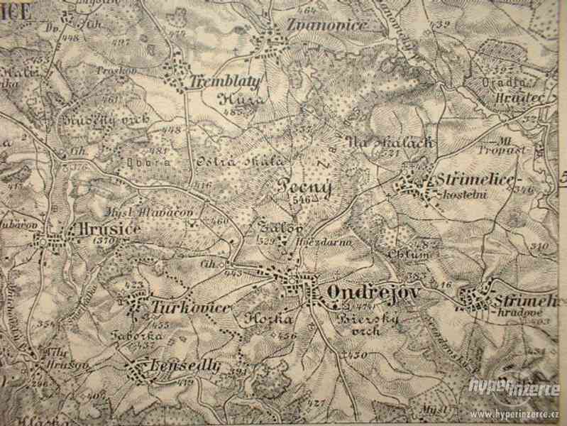 Mapa Prahy a okolí 20 léta 20 století - foto 8