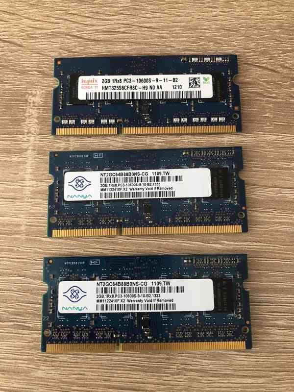 Paměť RAM - 2GB (3x) - foto 1