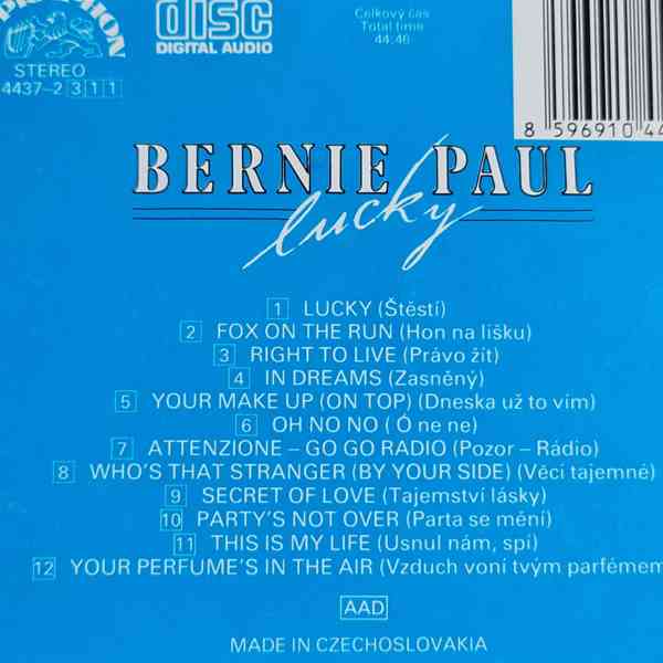 CD - BERNIE PAUL / Lucky - foto 2