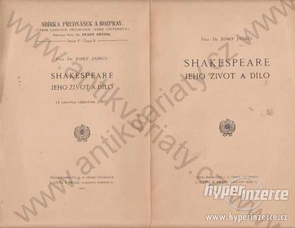Shakespeare, jeho život a dílo 1909 - foto 1