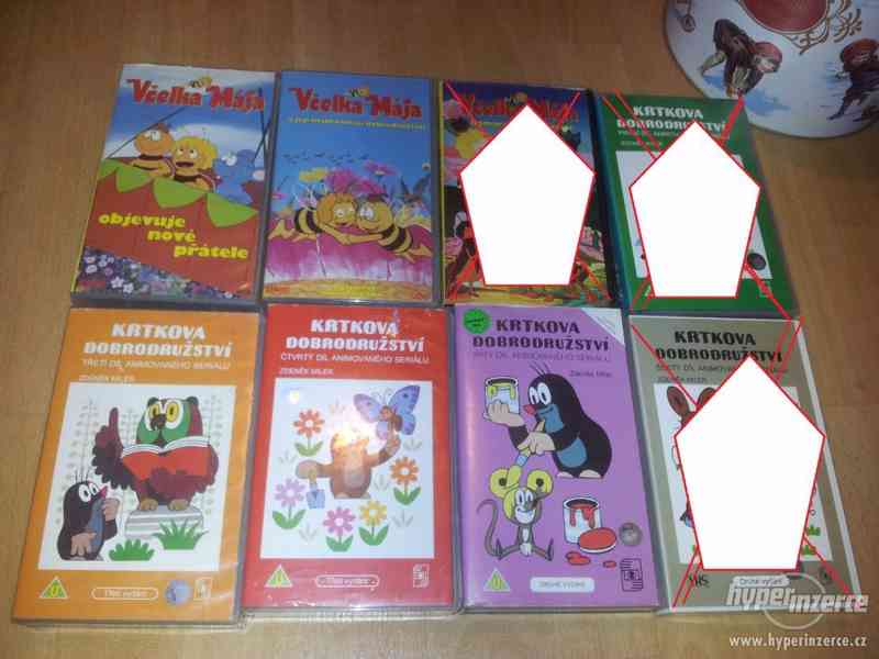 VHS pohádky Disney Asterix Pat a Mat Mrazík VHS pohádky, kus - foto 3
