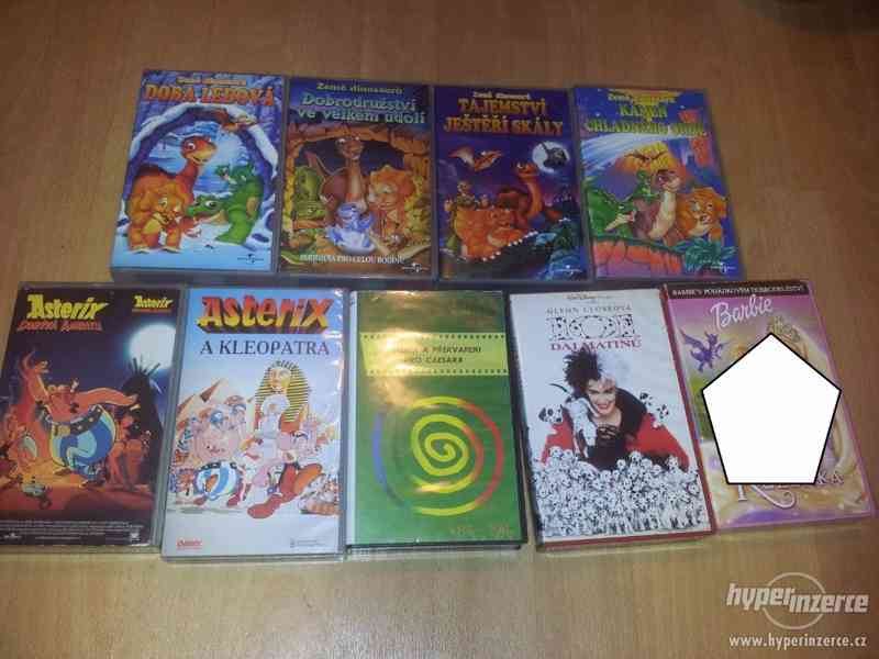 VHS pohádky Disney Asterix Pat a Mat Mrazík VHS pohádky, kus - foto 4
