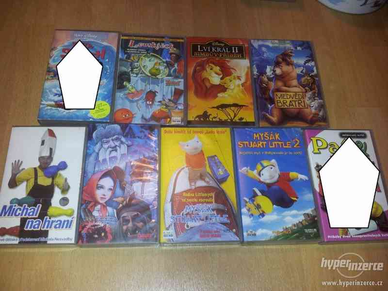 VHS pohádky Disney Asterix Pat a Mat Mrazík VHS pohádky, kus - foto 7