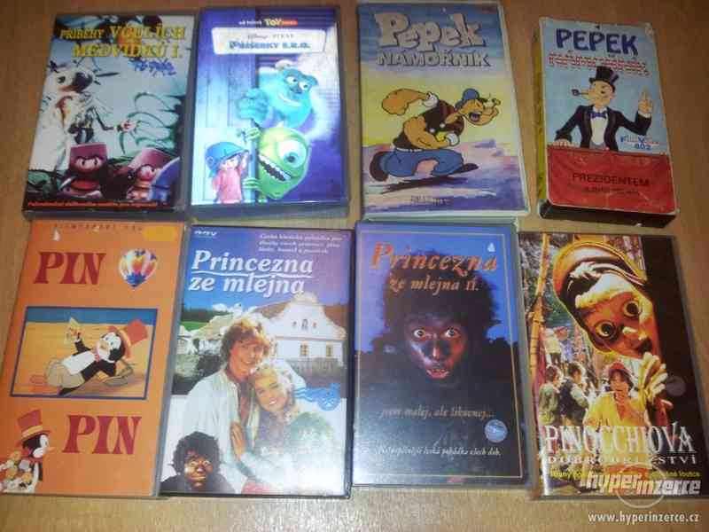 VHS pohádky Disney Asterix Pat a Mat Mrazík VHS pohádky, kus - foto 8