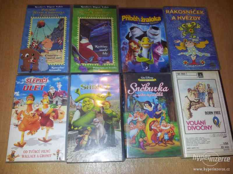 VHS pohádky Disney Asterix Pat a Mat Mrazík VHS pohádky, kus - foto 9