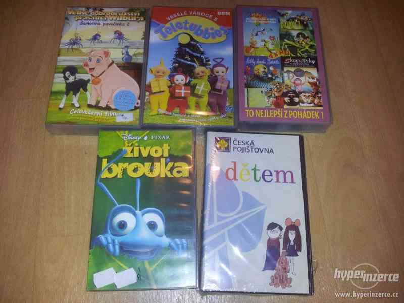 VHS pohádky Disney Asterix Pat a Mat Mrazík VHS pohádky, kus - foto 10