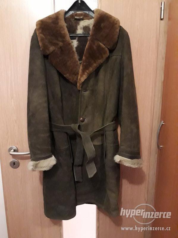 Pánský velurový kabát zimní s podšívkou - foto 2