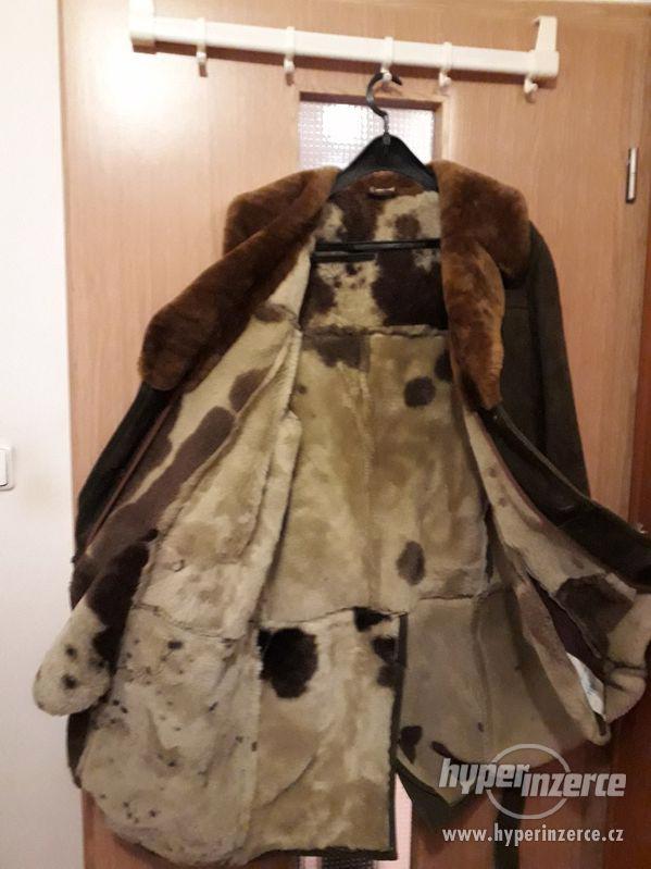 Pánský velurový kabát zimní s podšívkou - foto 3