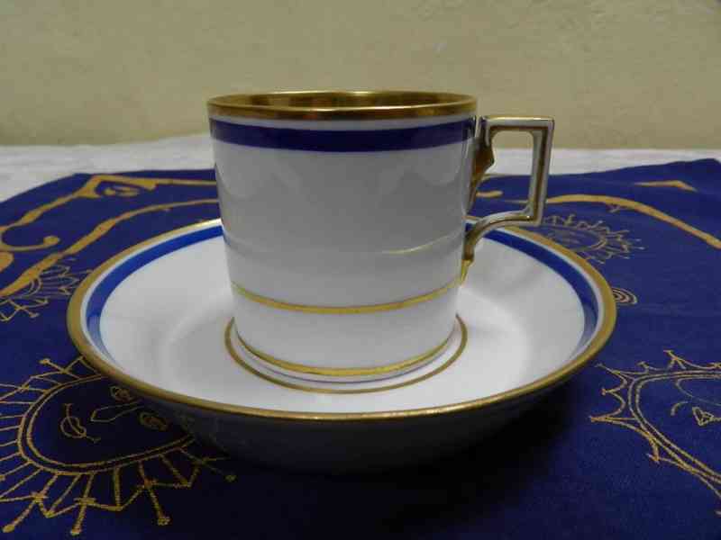 Krásný zlacený empírový Hrnek Šapo Vídeň 1818 Top stav! - foto 3