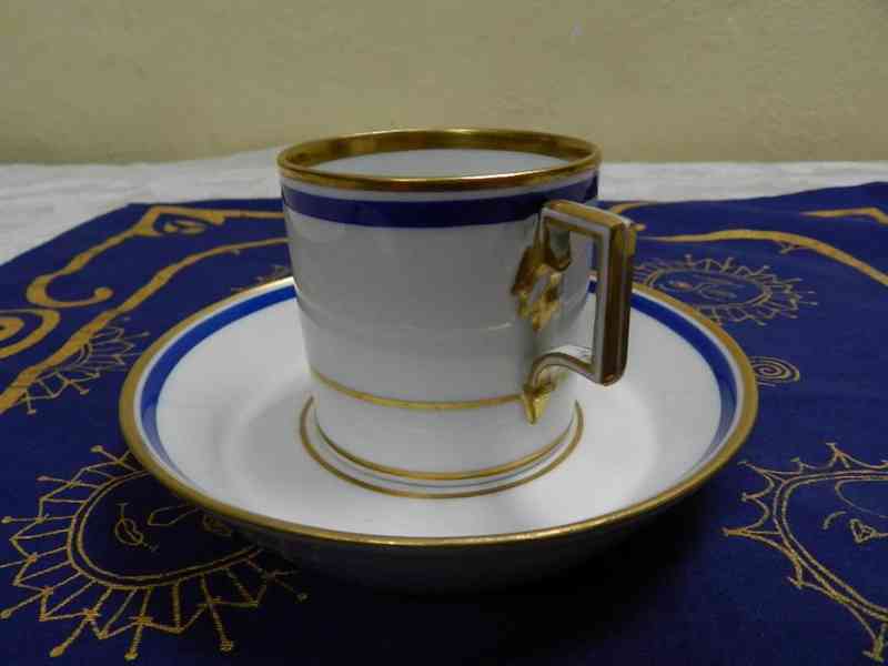 Krásný zlacený empírový Hrnek Šapo Vídeň 1818 Top stav! - foto 4