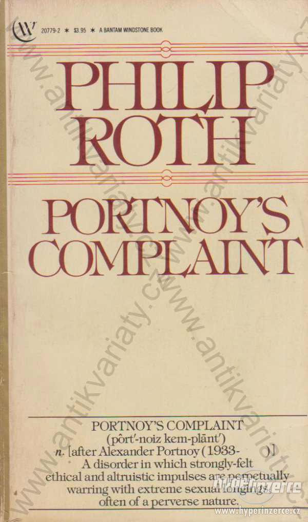 Portynoy´s Complaint Philip Roth Bantam Books 1981 - foto 1