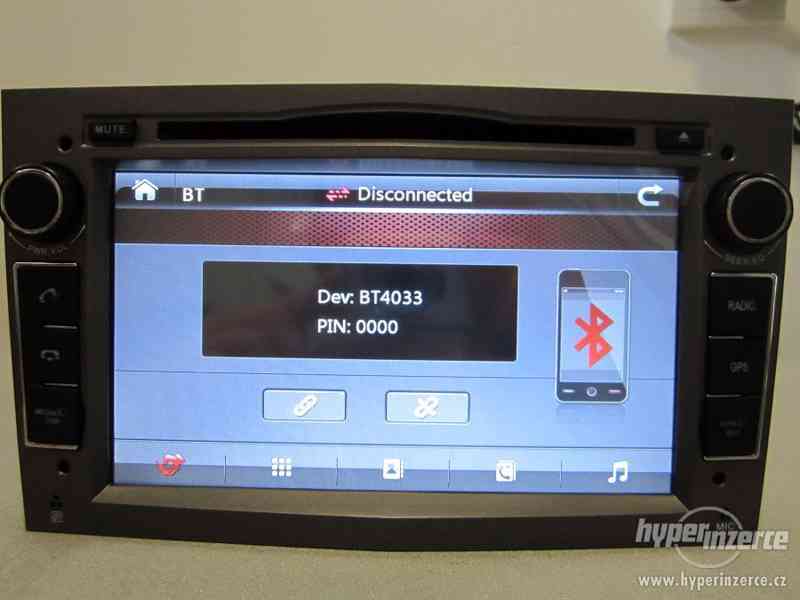 OPEL Autoradio + Navi GPS Dotykovy displej DVD BT SD USB - foto 16