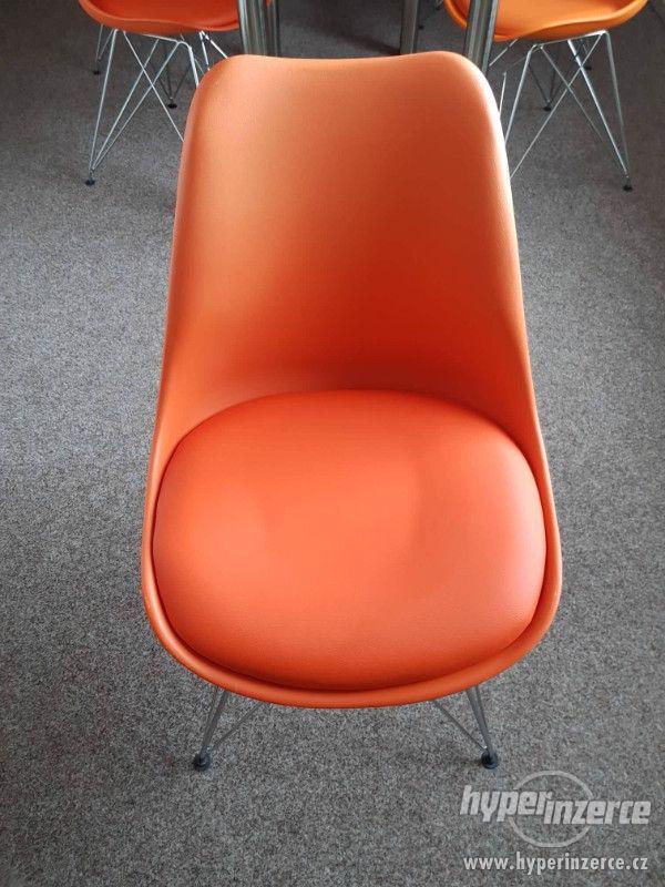 4 x Oranžové židle