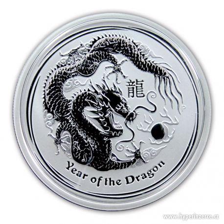 Rok draka (dragon) stříbrná lunární mince 2012 - foto 1
