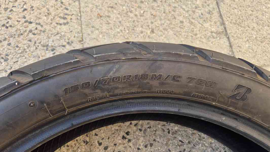 Prodám sadu pneumatik Bridgestone BATTLAX - foto 7