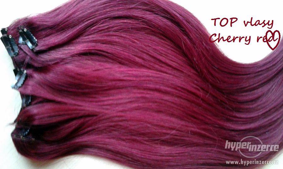 Červené Clip in Vlasy! Nejkrásnější odstíny!120 - 220 gram! - foto 5